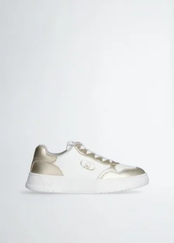 Femme Liu-Jo Baskets^Sneakers Me Blanches Or Clairs