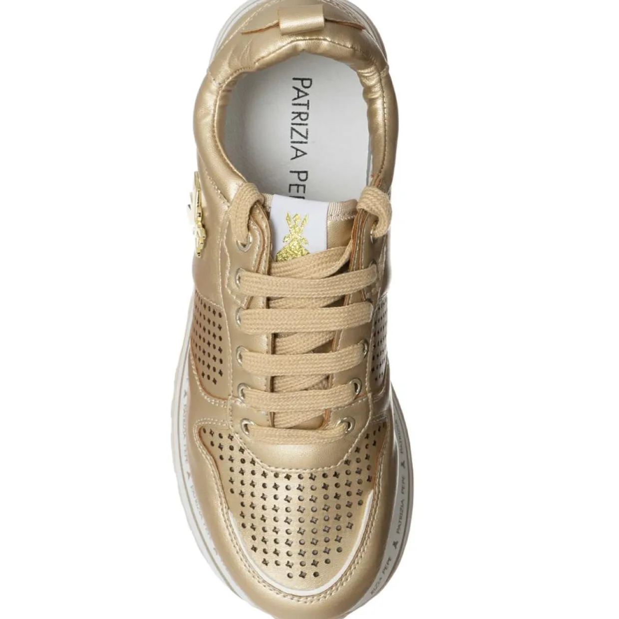 Femme Patrizia Pepe Baskets^Sneakers Nicole dorées