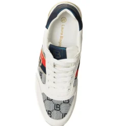 Sneakers Ossy blanc/rouge/bleu marine-Laura Biagiotti Hot