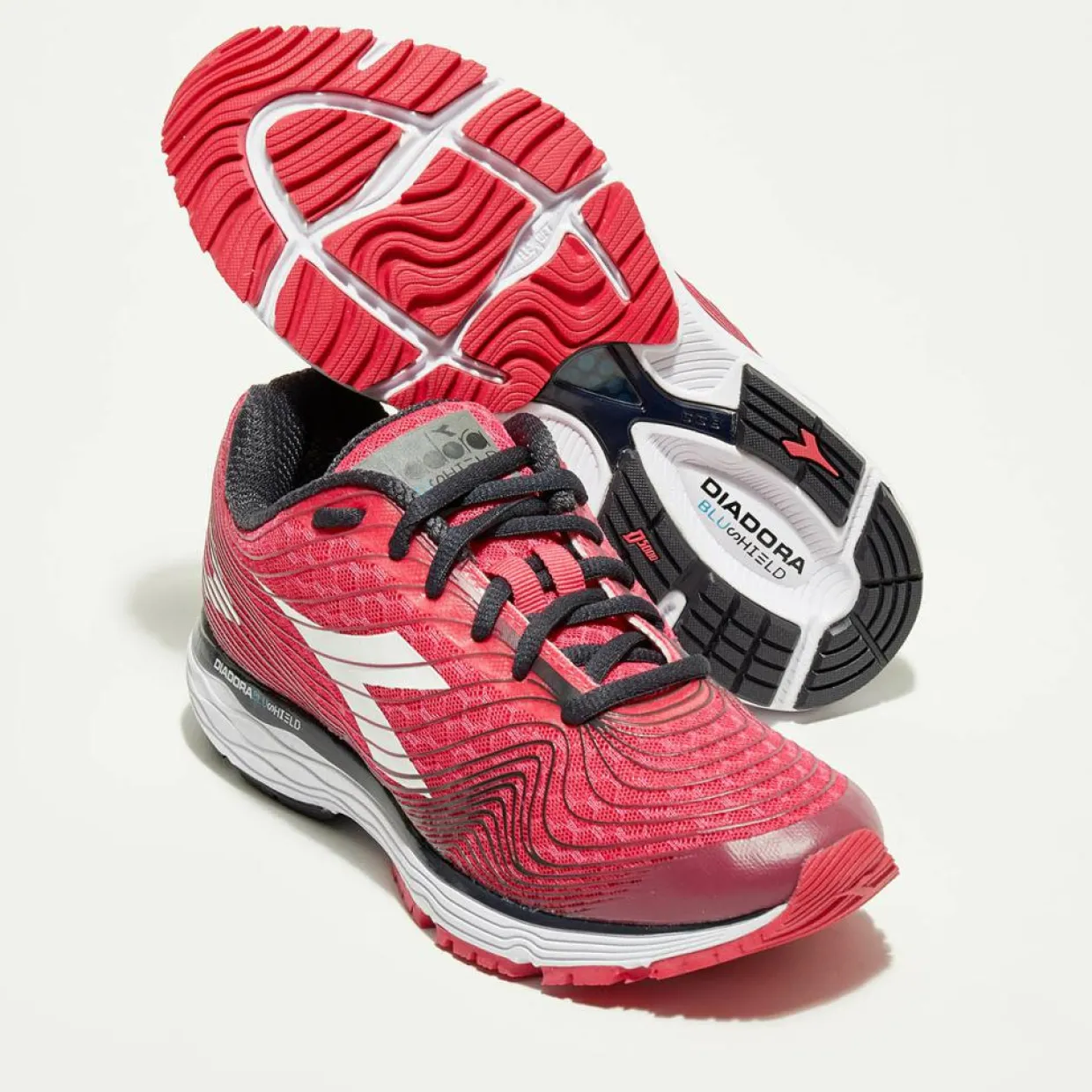 Femme Diadora Baskets^Sneakers running Mythos rouges