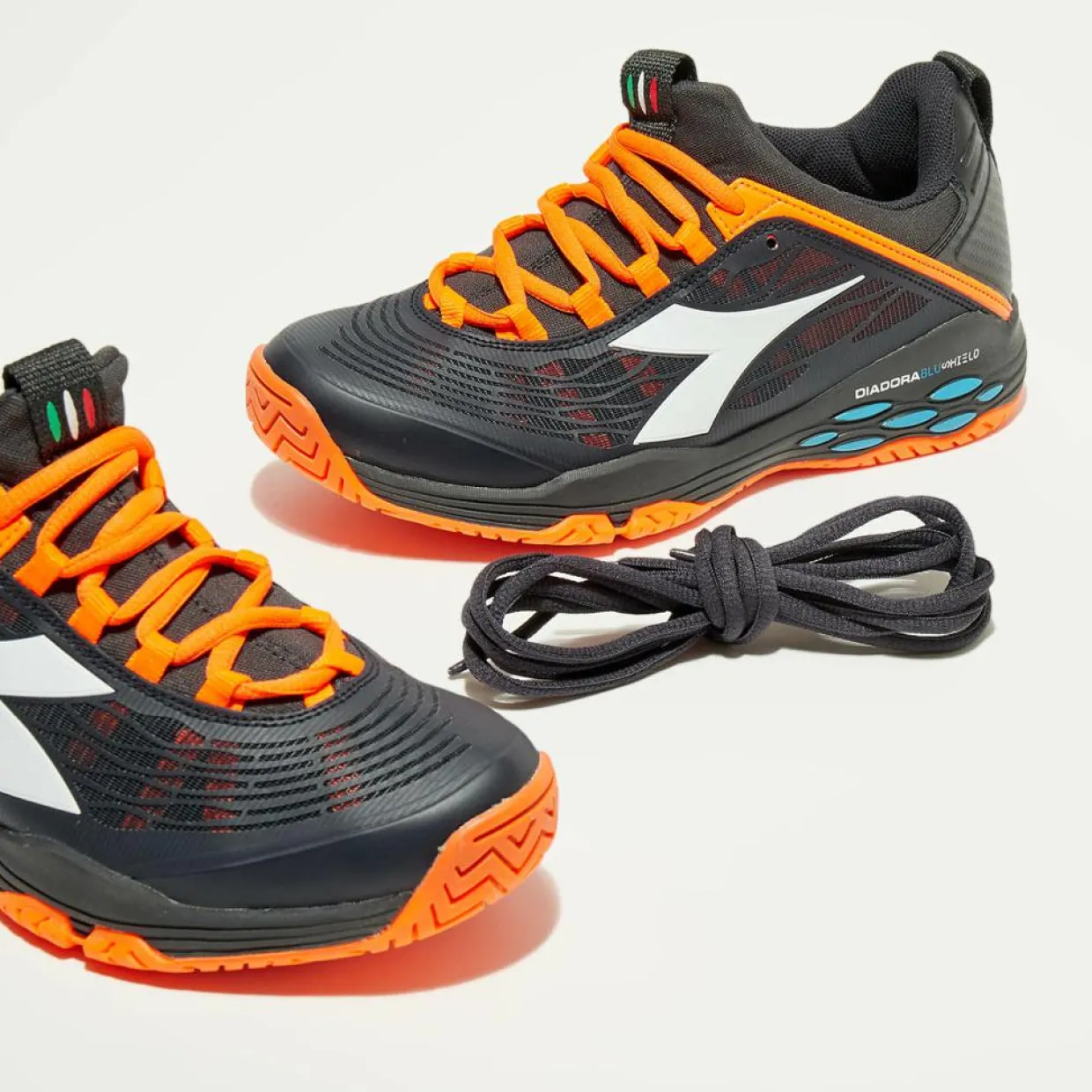 Sneakers tennis Speed noir/orange-Diadora Hot