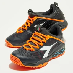 Sneakers tennis Speed noir/orange-Diadora Hot