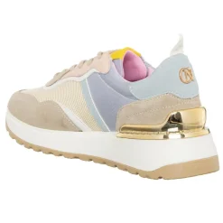 Sneakers Timy blanc/beige/rose/bleu-CafèNoir Clearance