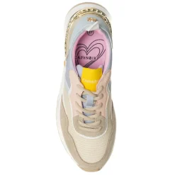 Sneakers Timy blanc/beige/rose/bleu-CafèNoir Clearance