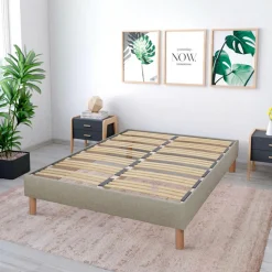 Hypsom Sommiers^Sommier en bois Kit Lino beige - 160x200 cm
