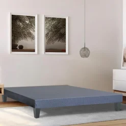 Sommier tapissier à lattes en Kit Délicatesse gris - 140x200 cm-Hypsom Best