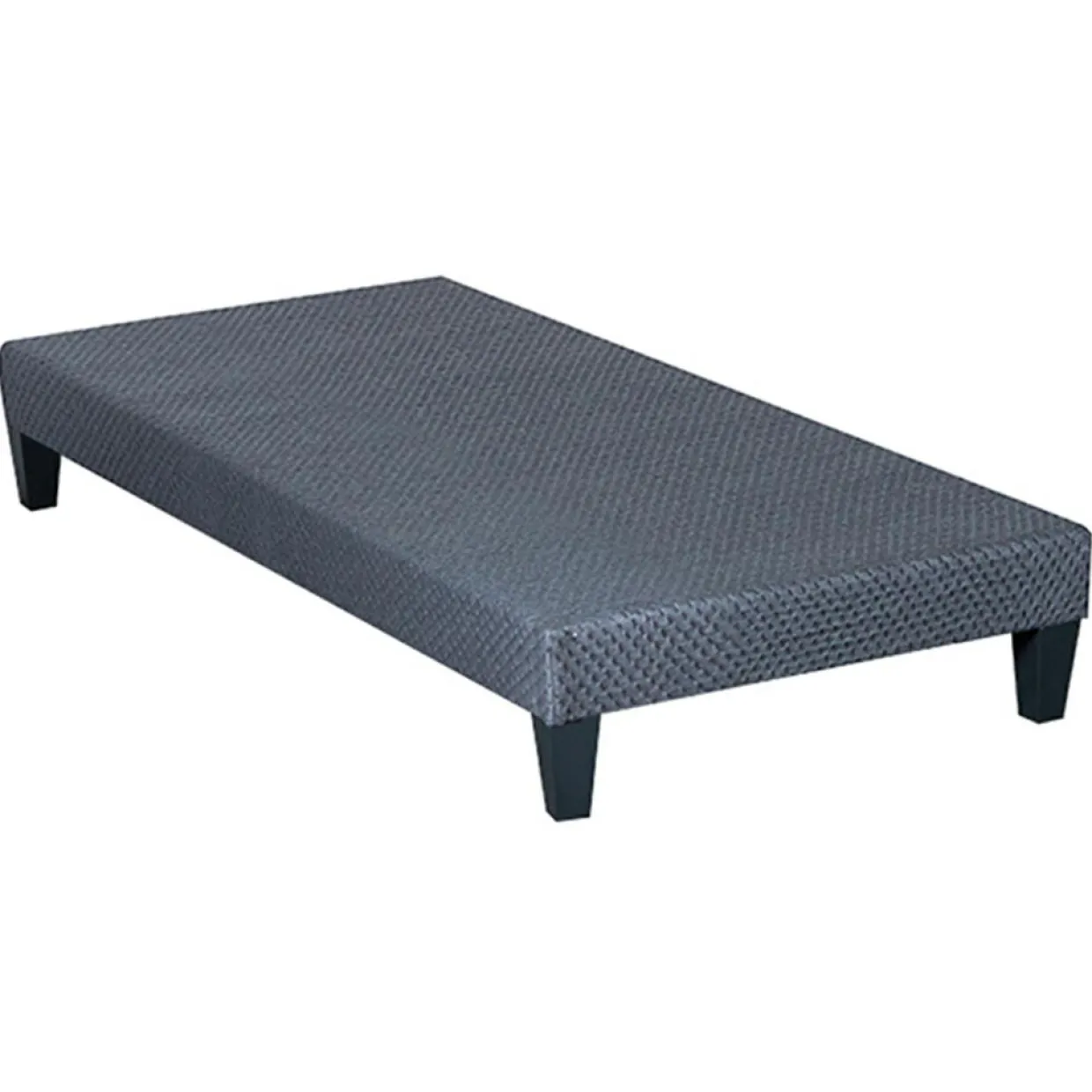 Sommier tapissier à lattes en Kit Délicatesse gris - 90x190 cm-Hypsom Best