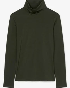 Sous pull en Coton mélangé Manches longues kaki-Marc O'Polo Sale