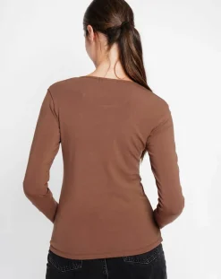 Femme Assuili Pulls^Sous-pull Senda marron
