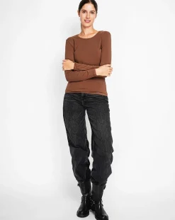Femme Assuili Pulls^Sous-pull Senda marron