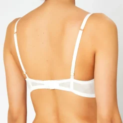 Femme Huit Lingerie, Nuit^Soutien-gorge avec armatures en Soie mélangée Steal Magnolias blanc