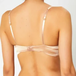 Femme Huit Lingerie, Nuit^Soutien-gorge avec armatures en Soie mélangée Gone With The Wing nude