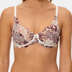 Femme Playtex Lingerie, Nuit^Soutien-gorge avec armatures Flower Elegance dalhia blanc