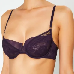 Soutien-gorge avec armatures en Soie mélangée Swing Time violet-Huit Hot