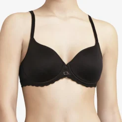 Femme Chantelle Lingerie, Nuit^Soutien-gorge coques enveloppant spacer Parisian noir