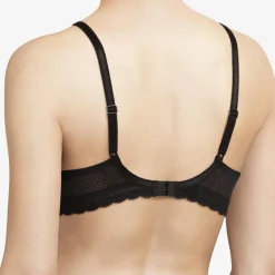 Femme Chantelle Lingerie, Nuit^Soutien-gorge coques enveloppant spacer Parisian noir