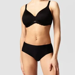 Femme Chantelle Lingerie, Nuit^Soutien-gorge coques enveloppant spacer Parisian noir
