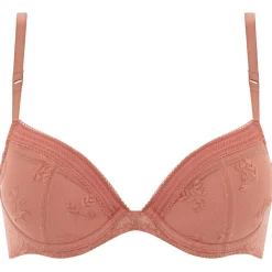 Femme Chantelle Lingerie, Nuit^Soutien-gorge coques push-up avec mousse Réaumur rose canyon