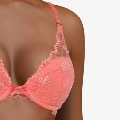 Femme Chantelle Lingerie, Nuit^Soutien-gorge coques Push-Up avec mousse Opéra rose goyave