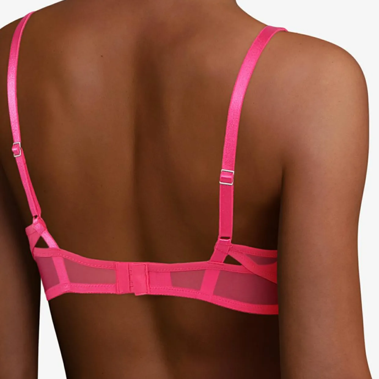 Femme Chantelle Lingerie, Nuit^Soutien-gorge coques spacer Marceau rose lipstick