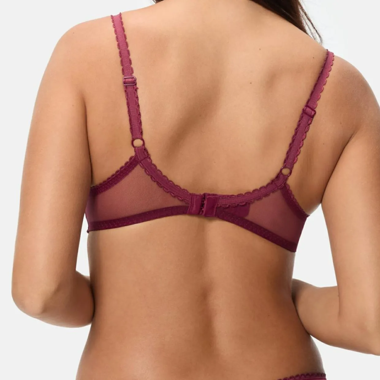 Soutien-gorge Flower Elegance rouge cerise-Playtex Outlet