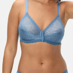 Femme Playtex Lingerie, Nuit^Soutien-gorge Ideal Posture bleu océan