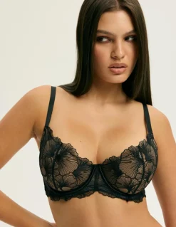 Femme Esotiq Lingerie, Nuit^Soutien-gorge K Cecylia 2 Noir/Or