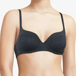 Soutien-gorge Norah en dentelle gris bleu-Femilet Clearance