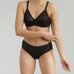 Femme Playtex Lingerie, Nuit^Soutien-gorge ouverture devant sans armatures Ideal Posture noir