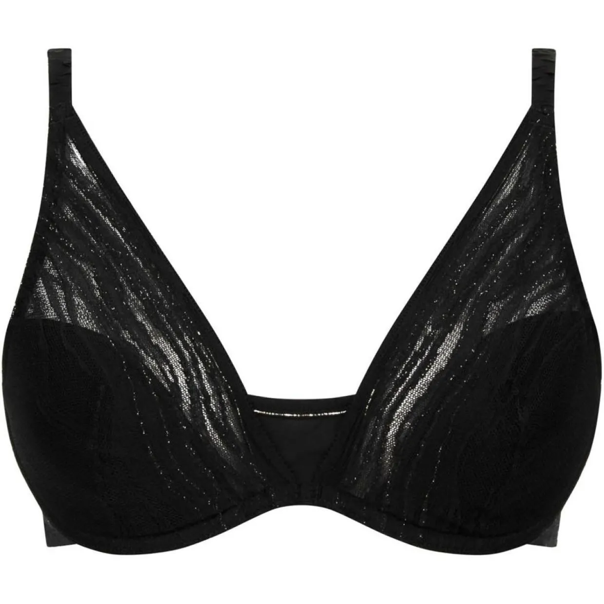 Femme Chantelle Lingerie, Nuit^Soutien-gorge plongeant Likeness noir/doré