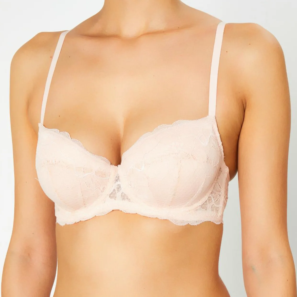 Soutien-gorge Push-Up en Soie mélangée Portofino rose-Huit Sale