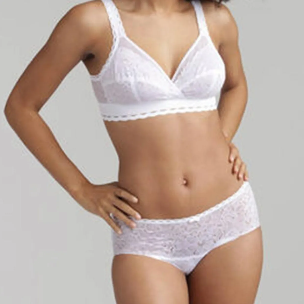 Femme Playtex Lingerie, Nuit^Soutien-gorge sans armatures Coeur Croisé Féminin blanc