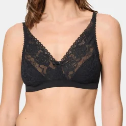 Femme Playtex Lingerie, Nuit^Soutien-gorge sans armatures Flower Elegance noir