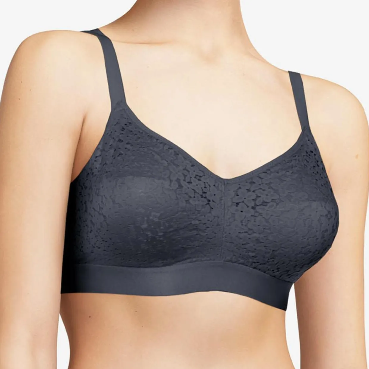 Femme Femilet Lingerie, Nuit^Soutien-gorge soft sans armatures Norah gris bleu