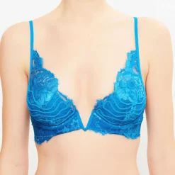 Femme La Perla Lingerie, Nuit^Soutien-gorge triangle coques Desert Rose bleu canard
