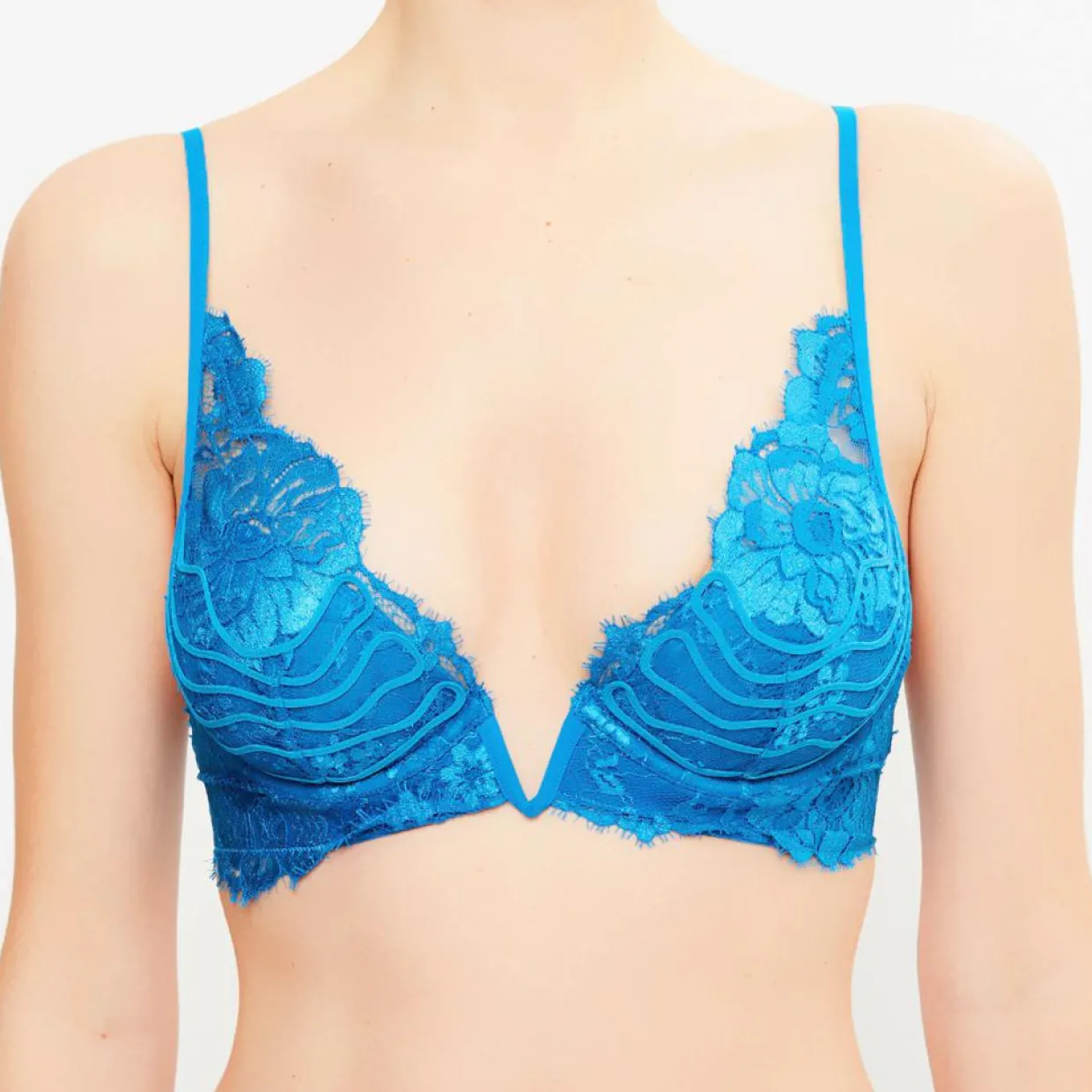 Femme La Perla Lingerie, Nuit^Soutien-gorge triangle coques Desert Rose bleu canard