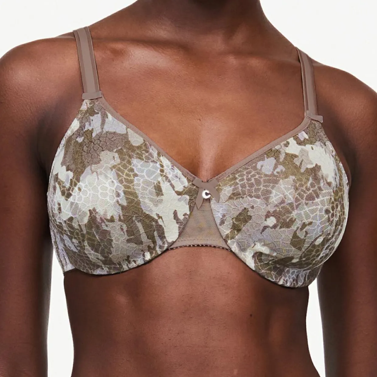 Femme Chantelle Lingerie, Nuit^Soutien-gorge Très Enveloppant avec armatures Magnifique camouflage multicolore