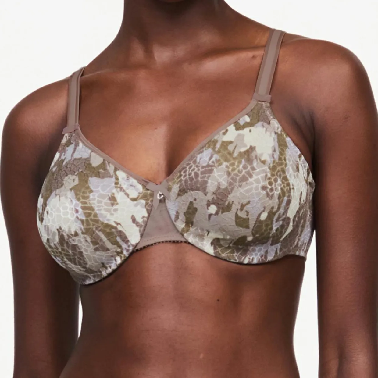 Femme Chantelle Lingerie, Nuit^Soutien-gorge Très Enveloppant avec armatures Magnifique camouflage multicolore