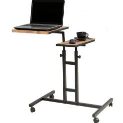 Support ordinateur portable Glen Atlantic bois/noir - 67x87x45.5 cm-Wooden Art Sale
