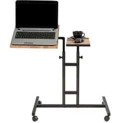 Support ordinateur portable Glen Atlantic bois/noir - 67x87x45.5 cm-Wooden Art Sale