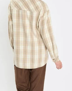 Surchemise à carreaux beige-Marc O'Polo Clearance