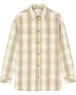 Surchemise à carreaux beige-Marc O'Polo Clearance