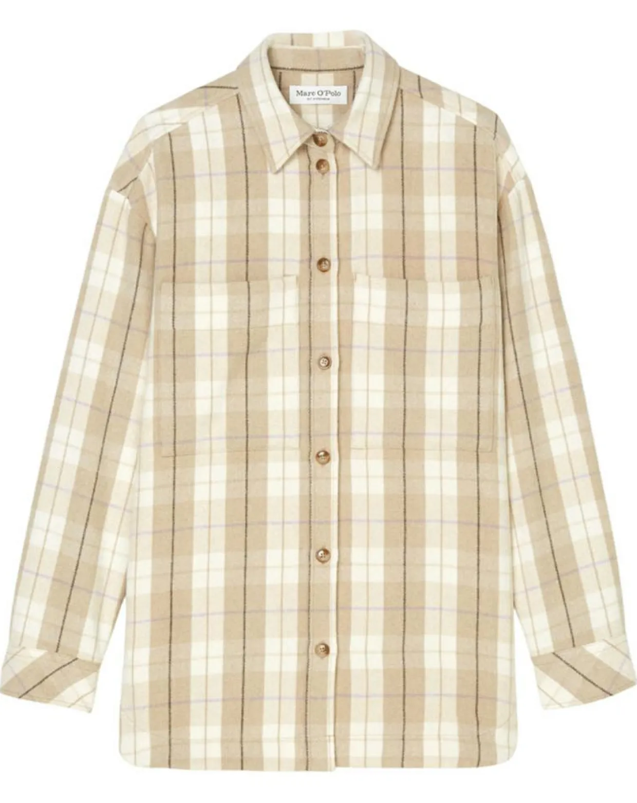 Surchemise à carreaux beige-Marc O'Polo Clearance