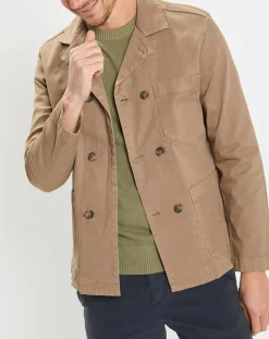 Surchemise Croisée Coton Organic camel-Marc O'Polo Discount