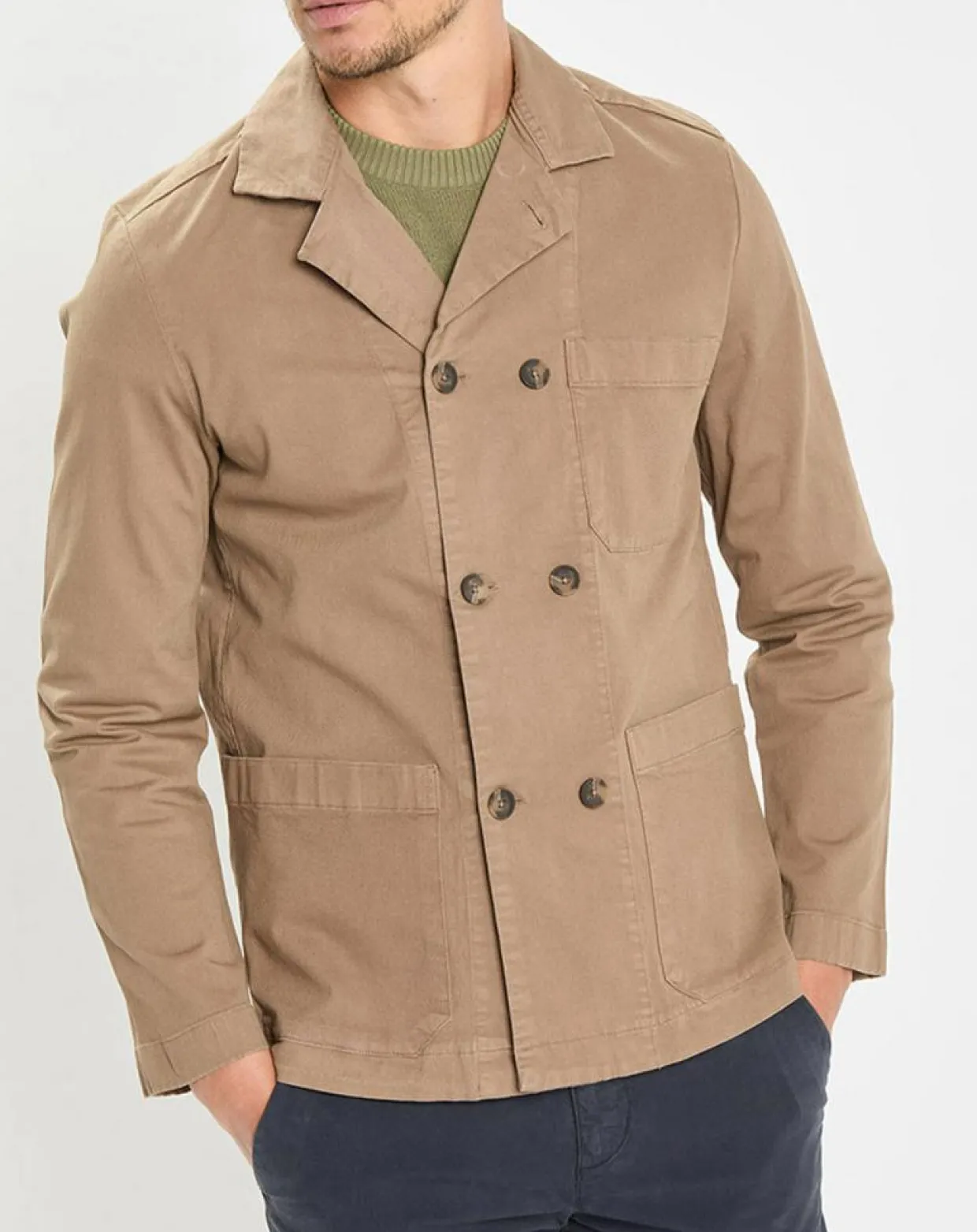 Surchemise Croisée Coton Organic camel-Marc O'Polo Discount
