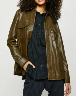 Surchemise décontractée Army kaki-Esprit Best