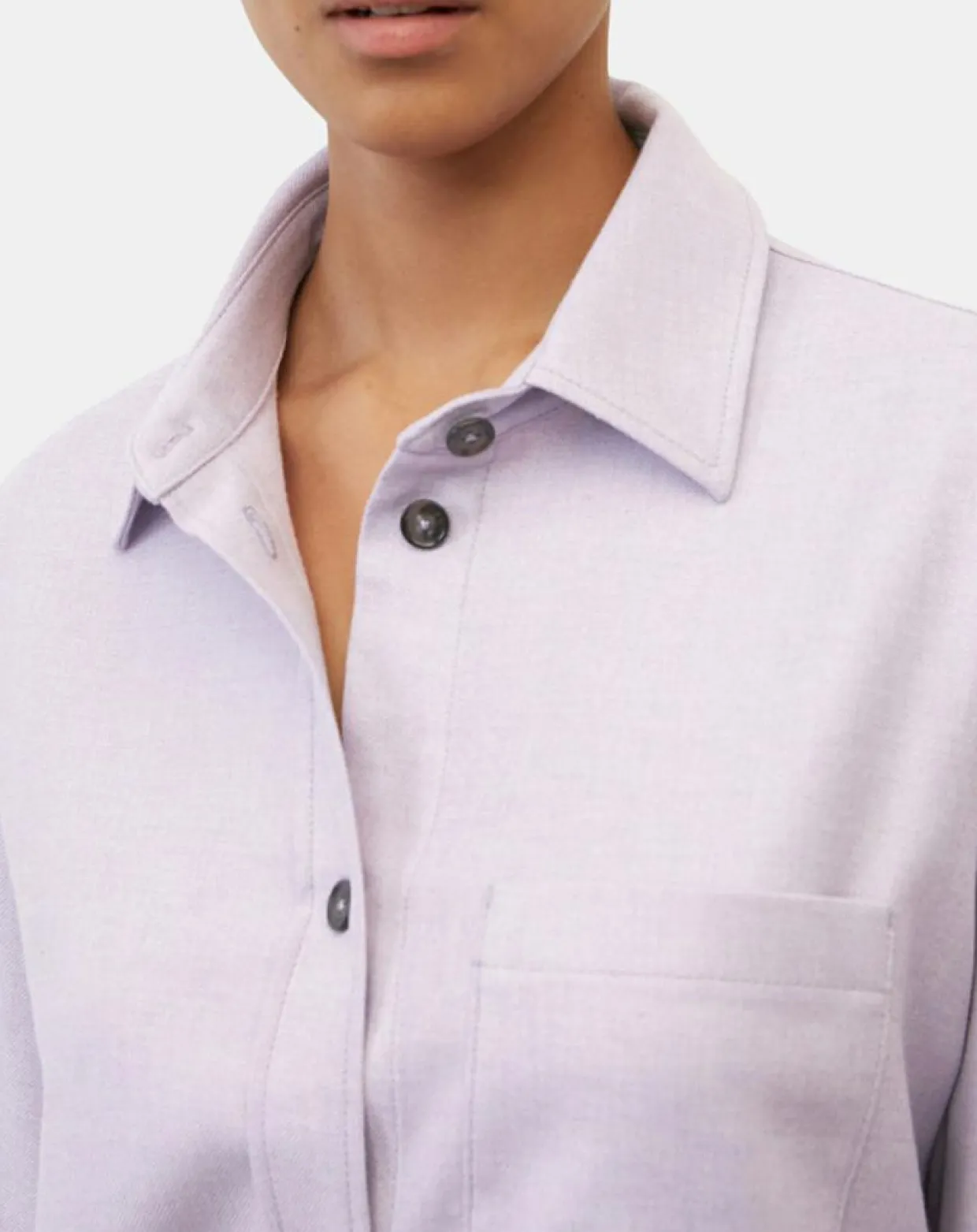 Surchemise en Laine mélangée violet clair-Marc O'Polo Outlet