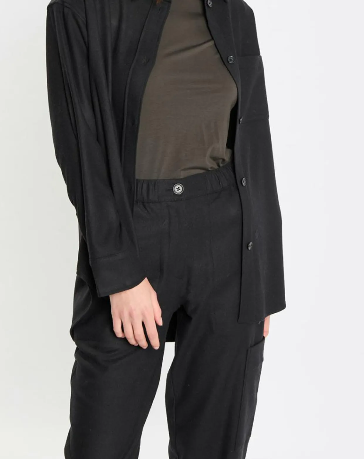 Surchemise en Laine mélangée noire-Marc O'Polo New