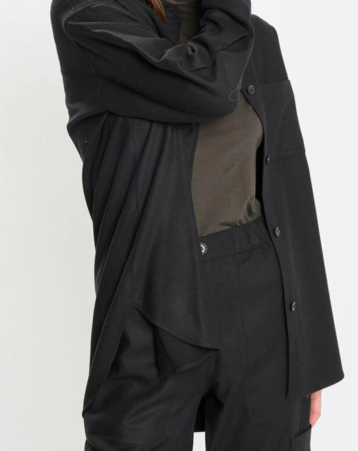 Surchemise en Laine mélangée noire-Marc O'Polo New