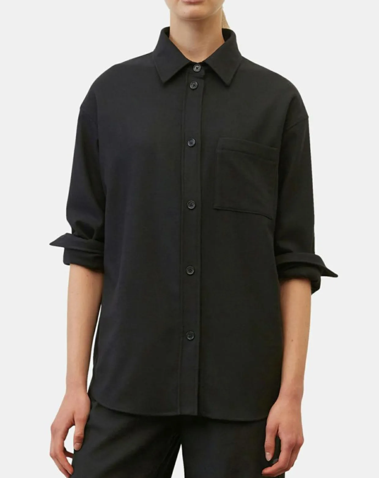 Surchemise en Laine mélangée noire-Marc O'Polo New